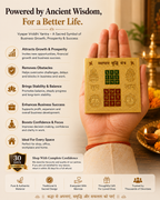 Shri Vyapar Vridhi Yantra Gold Plated