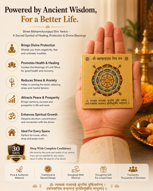Shri Mahamrityunjaya Yantra Home & Office Temple